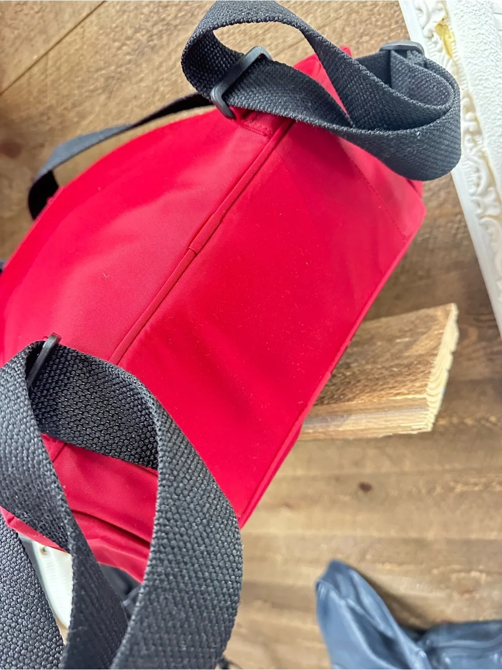 kate spade Red Nylon Messenger Crossbody with Black Strap